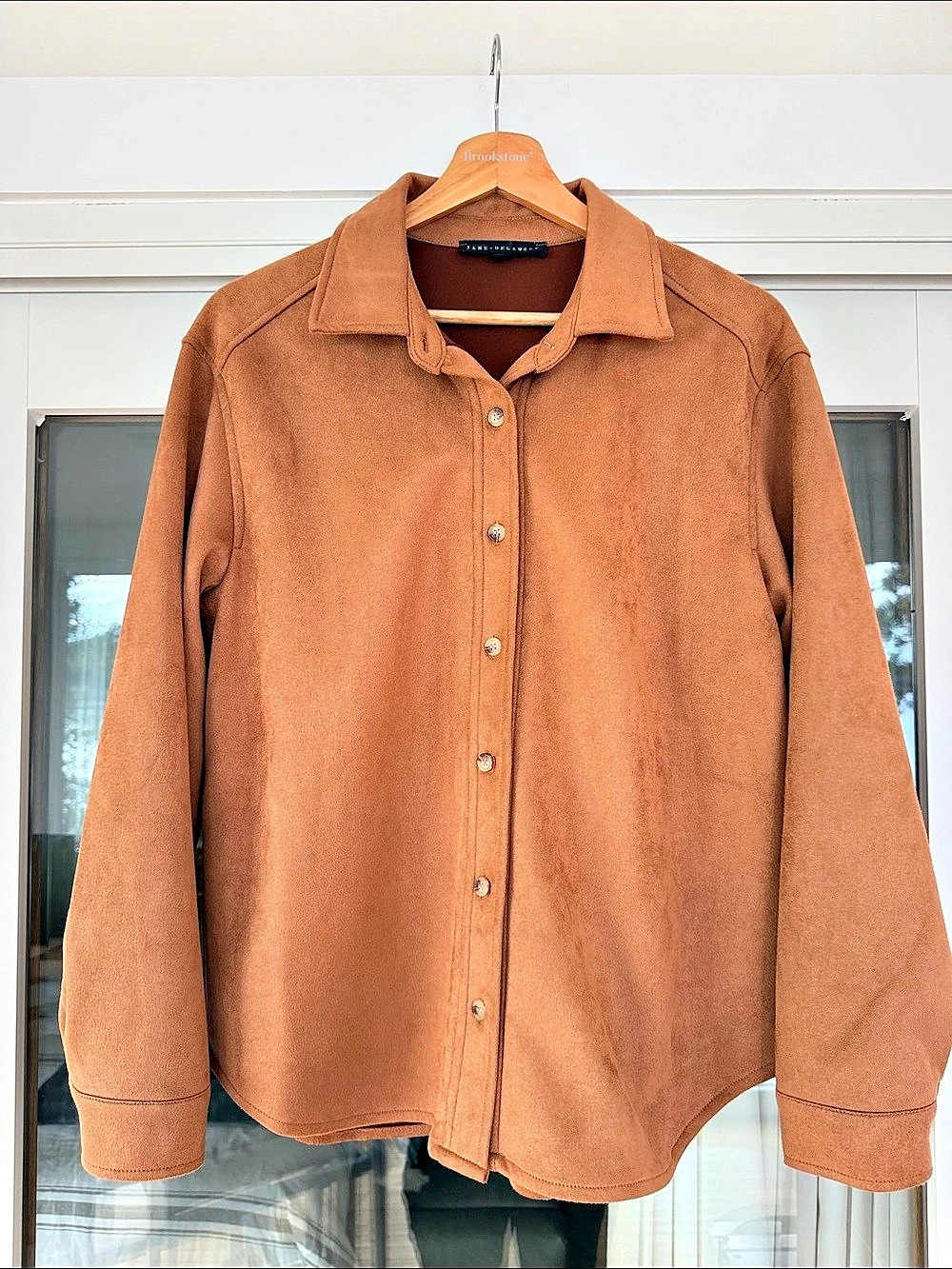 JANE+DELANCEY Brown Utility Jacket Size Small